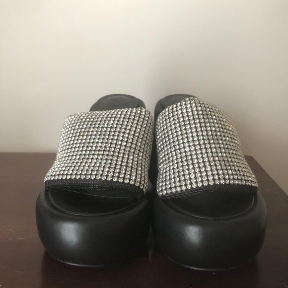 Naked Wolfe WOW Black Diamonds Platform Sandal - Picture 2 of 15